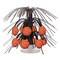Party Central Club Pack of 12 Orange and Black Basketball Mini Cascade Centerpieces 7.5"